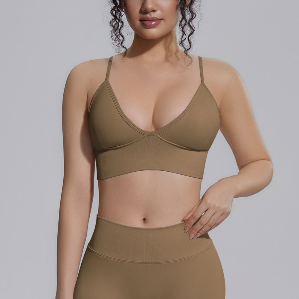 fashion seamless knittingpure color tight back sports intimates sports running fitness yoga clothes vest women