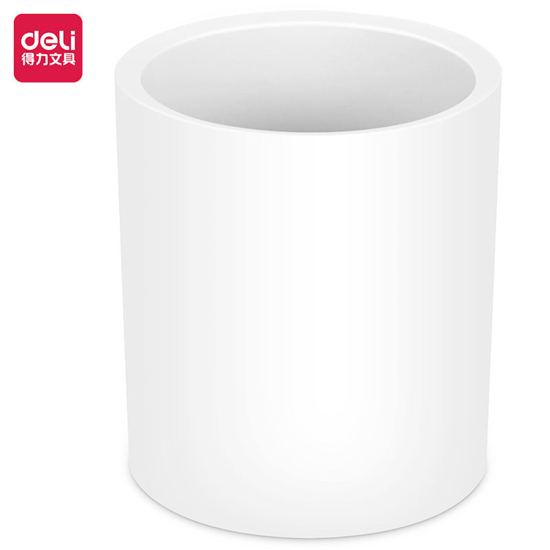 Deli NS023 round pen holder simple and fashionable high school student office desktop stationery storage pencil case wholesale