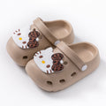 Eva kids' clogs - summer girls' indoor anti-slip leopard print kt cat slippers - toddler & big kids' beach sandals