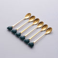 Dark green gold spoon (single)