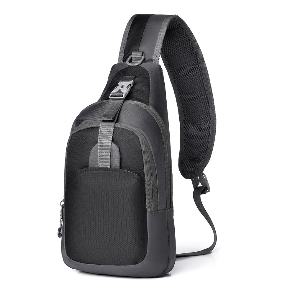 Cross-border fashion casual versatile shoulder bag Korean version portable business commuter messenger bag outdoor sports cycling breast bag