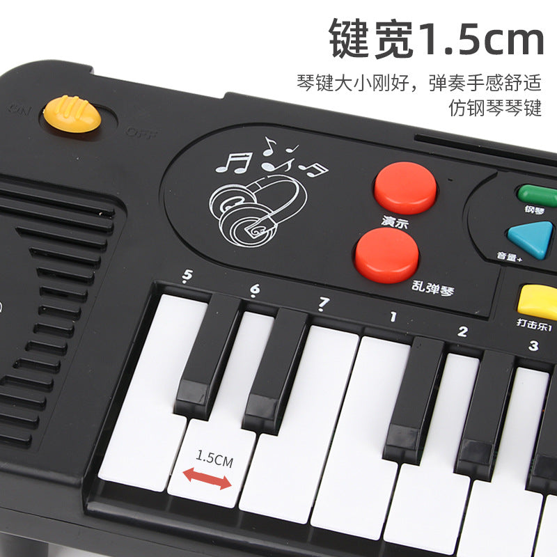 Children's 25-key electronic keyboard with microphone - beginner's piano, multifunctional musical toy for toddlers