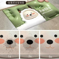 Expanding floral 3d diatomite mud absorbent mat - quick-drying bathroom floor mat, non-slip toilet rug, home carpet pad