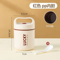 304 stainless steel mini breakfast cup insulated lunch box bucket - small, portable, perfect for office workers - food container & thermos