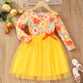 Halloween new arrivals: autumn long-sleeve double-layer mesh dress for toddlers and young children - cross-border exclusive, dropshipping available