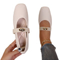 French chic mary janes: women's summer  new collection - soft sole, slip-on loafers with closed toe detail