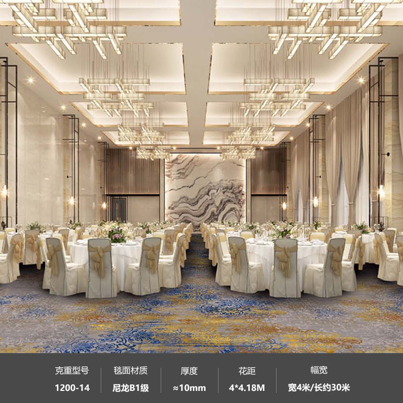Hotel nylon 1200g banquet restaurant club room ktv suite soundproof commercial carpet thickened