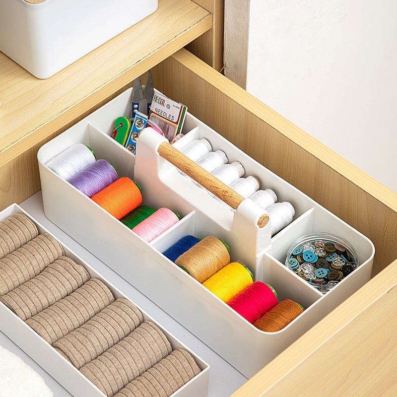 Sewing Box Household Stackable Multifunctional Drawer Storage Box Desktop Portable Sewing Kit Sewing Tools Organizing Box
