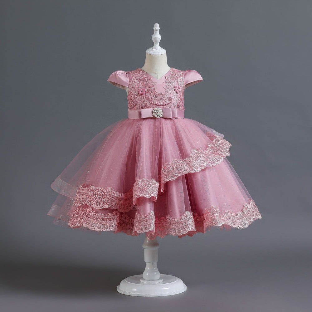 European and american new children's formal wear, wedding dresses, princess dresses, little girl's party host dresses, kids dress