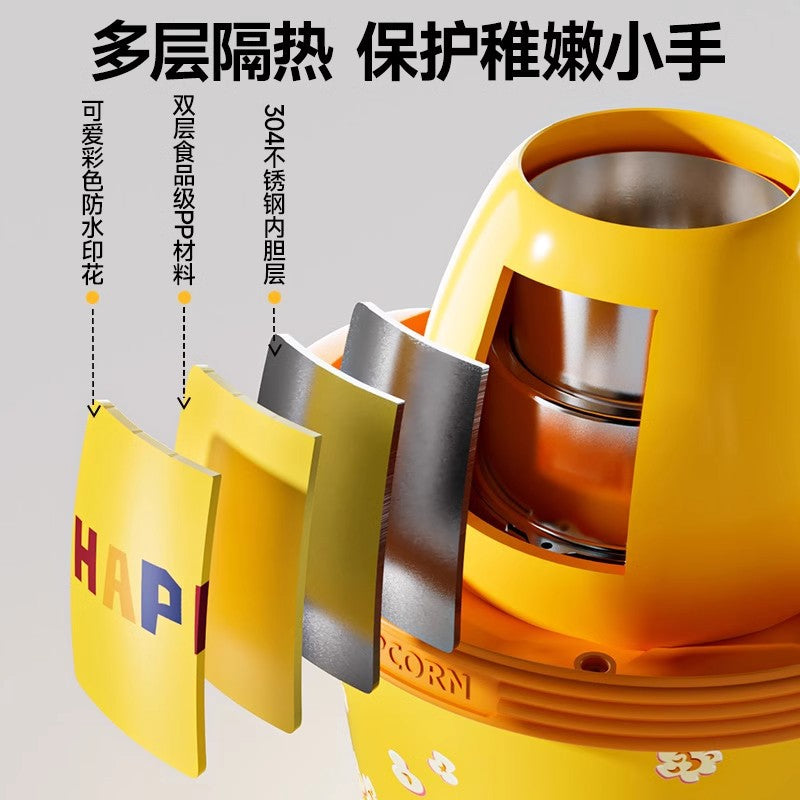 Play house real cooking utensils automatic popcorn machine cooking independent hands-on family interactive artificial kitchen toys