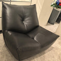 Recliner white ash solid wood legs living room balcony bedroom for home rest nap lazy small sofa chair pony chair