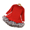 Girls' christmas sweater and skirt set - two-piece puffy skirt outfit - new autumn/winter korean style baby girl set