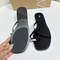 One-strap buckle elegance sandals for women 2025 summer new arrival lady elegant street style toe flats european station preppy style