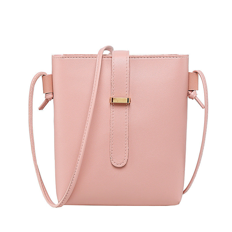 Bucket bag women's 2022 spring new product women's bag shoulder bag mobile phone bag simple casual bag makeup messenger bag