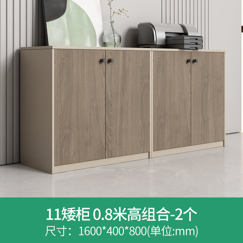 Modern wooden file cabinet office partition low cabinet combination wall-mounted office cabinet with lock storage cabinet office cabinet