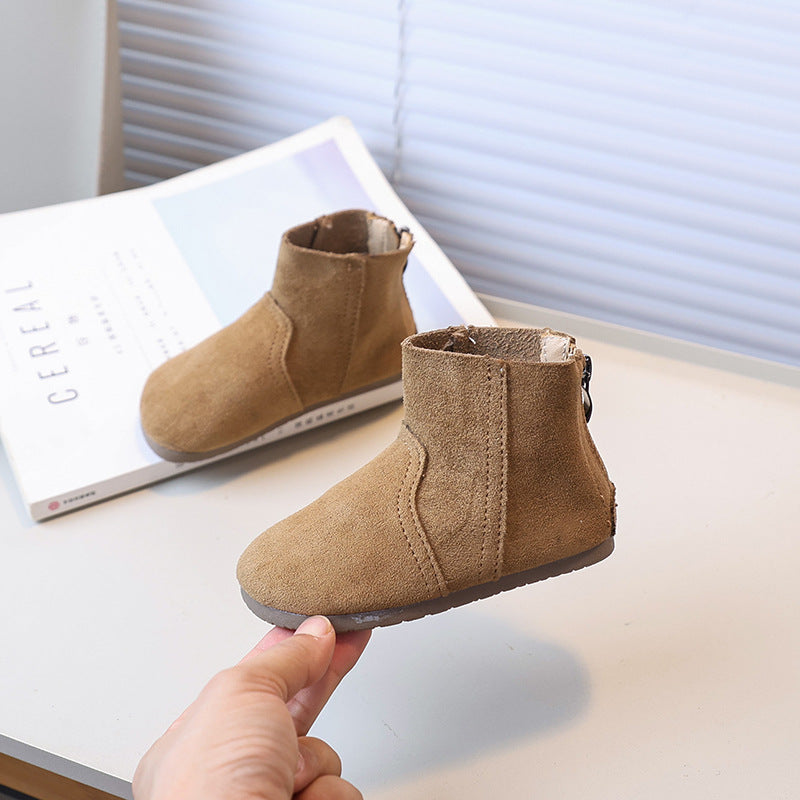 Kids' boots: new autumn/winter collection - stylish fleece-lined ankle boots for girls, british-inspired fashion, korean style