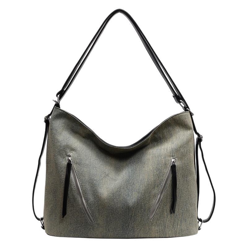 Cross-border high-quality textured bag women's large-capacity 2025 new popular fashion backpack multi-functional messenger bag