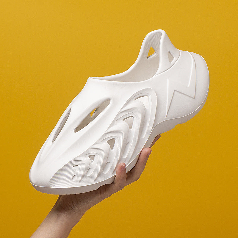 Cross-border 2025 new camouflage sports coconut hole shoes men's trend hollow Roman sandals beach shoes wholesale