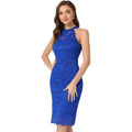 Amazon fashion sleeveless silmelegance silmdresssummernew arrivallacehalter skirt