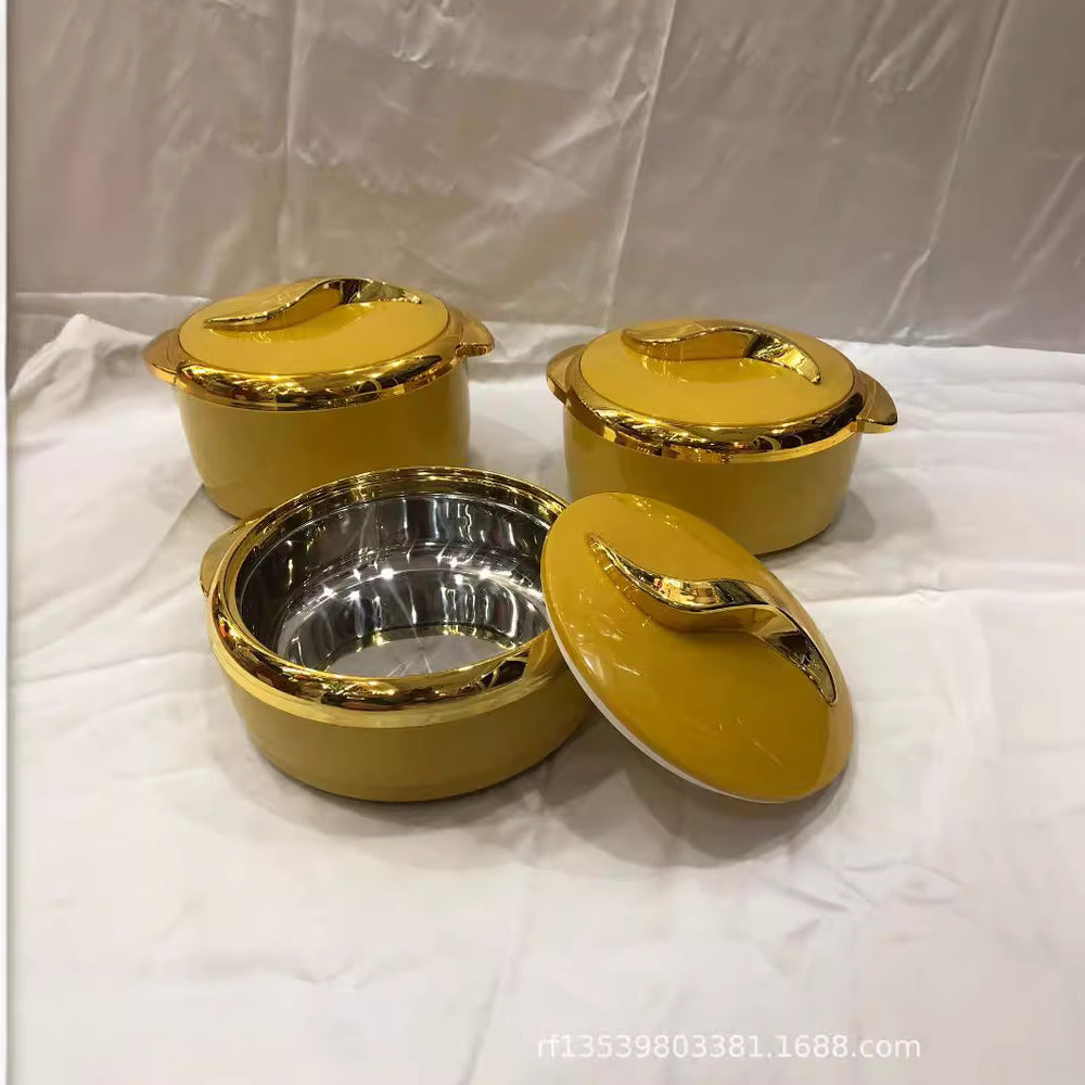 Factory price food warmeexport3pcsexporthot selling africa 1500ml2000ml2500ml round insulation