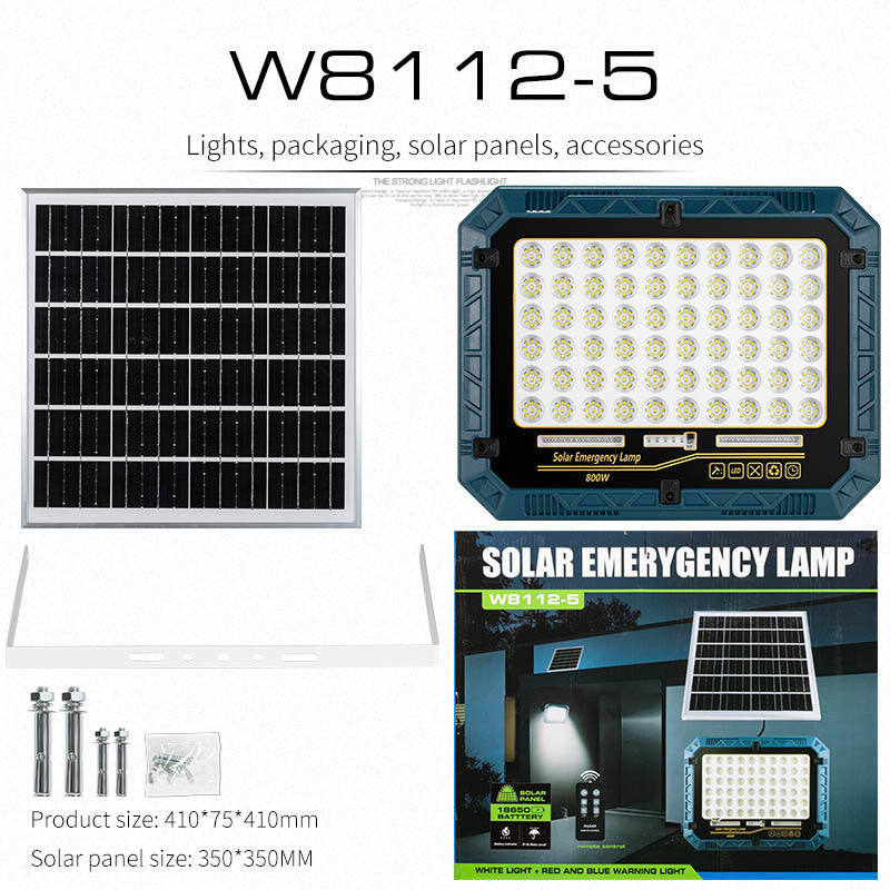 Cross-border solar work light outdoor road lighting courtyard aisle remote control maintenance lighting work light