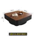 Chinoiserieretro solid wood coffee table living room for home small apartment medieval style walnut color solid wood square coffee table combination