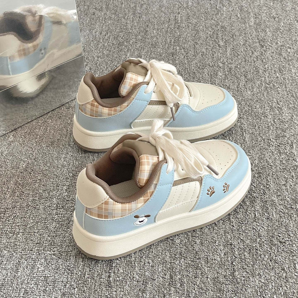 2026 new spring/autumn korean style casual sneakers - factory direct thick-soled white shoes - women's versatile bread shoes for wholesale