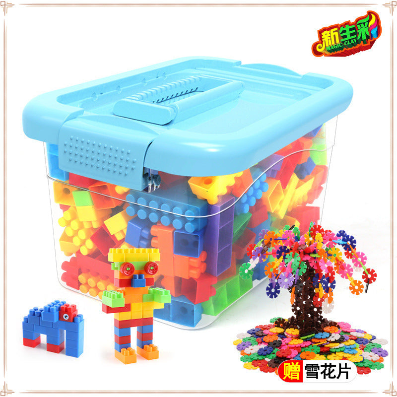 Large particle building block children's toys Large building block boys and girls plastic splicing building block children's toys