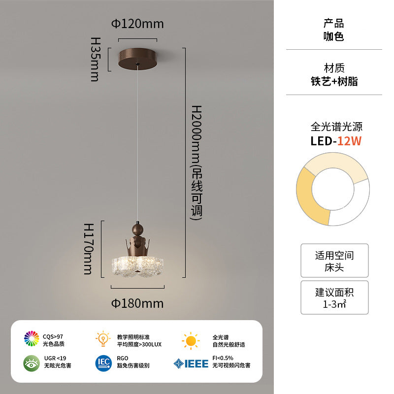 Medieval style resin flower ceiling light corridor aisle light French retro balcony entrance entrance lighting high sense