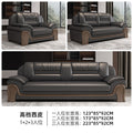 Office sofa business casual living room hall hotel reception casual area genuine leather coffee table reception office combination