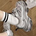Dad shoes women's shoes 2026new arrivalsummer breathable easiest for matchwhite shoes heightenedthick solecasual sneakers