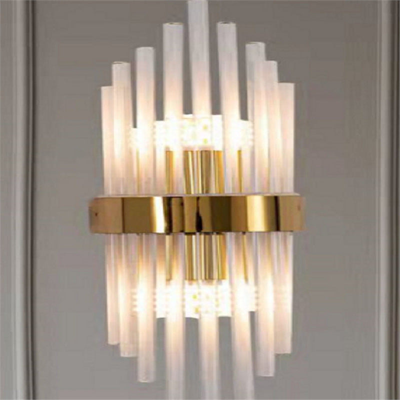 New arrivalaccessible luxury crystal wall lamp popular bedside living room background wall corridor aisle casualclassy wall lamp