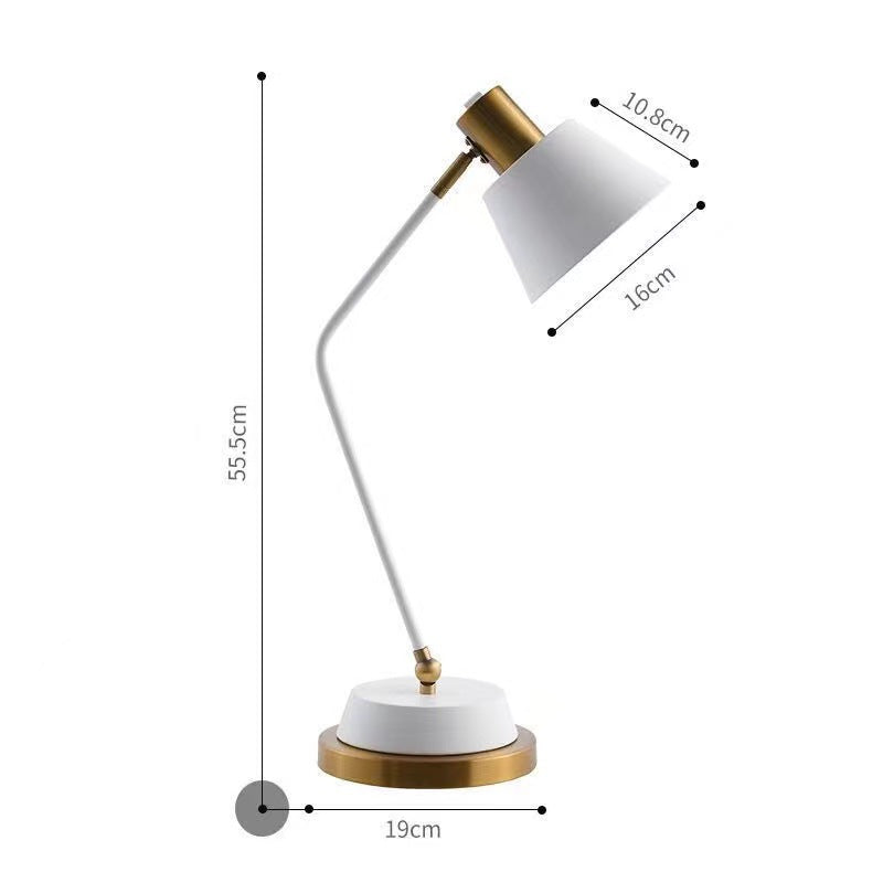 American light luxury style eye protection table lamp hotel led lamp study dormitory desk study reading lamp bedroom bedside lamp