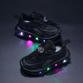 Autumn children's light-up shoes: boys' and girls' glowing sneakers, kids' mesh shoes, non-slip soft sole flashing athletic casual shoes