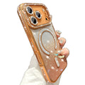 Luxury rhinestone-embellished glitter magnetic case for iphone 17 pro max - premium apple 16 cover