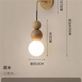 Used solid wood wall lamp japanese style room bedroom minimalist living room background wall light walnut bedside home pendant light