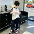 Boys' summer short-sleeve and pants new sports set , boys' casual two-piece summer outfit, lightweight style