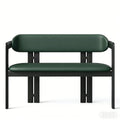Medieval style solid wood bench for home stool bed end stool backrest bench soft bench black shoe changing stool