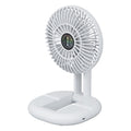 Desktop foldable telescopic charging fan portable light sound usb mini small fan high wind power for home circulation fan