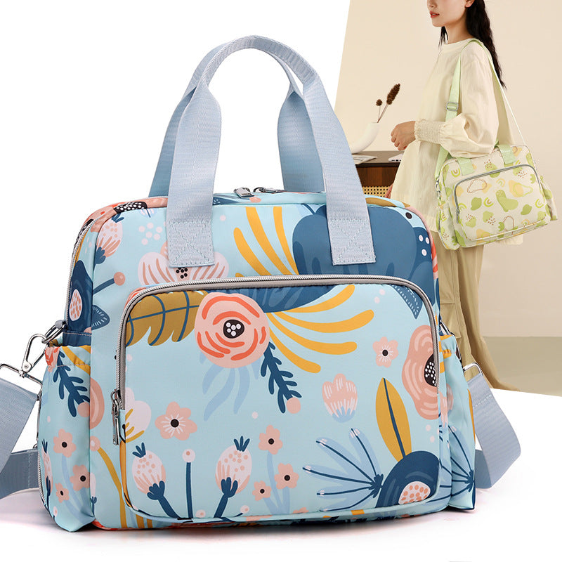 Large capacity maternity bag fashionable portable mommy bag travel storage shoulder handbag backpack multifunctional baby bag