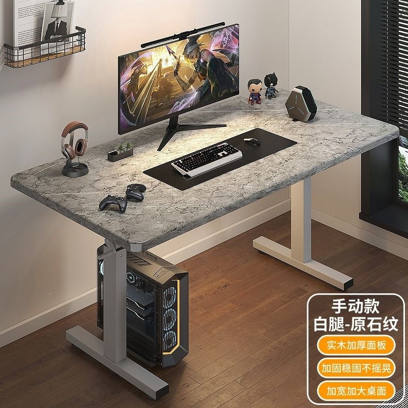 Electric adjustable desk - heavy-duty, reinforced legs - perfect for home office, gaming, study, and computer use
