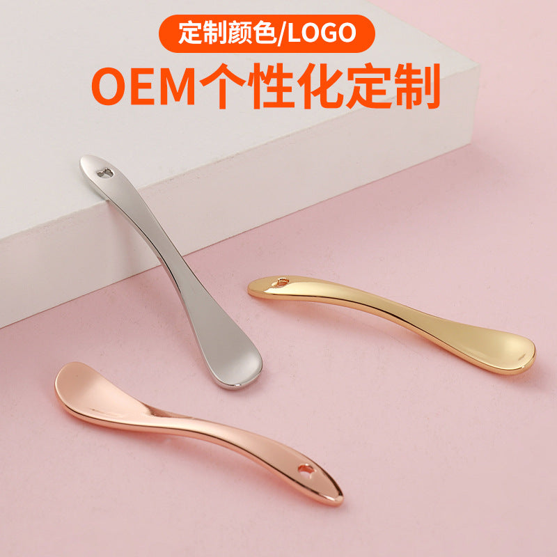 Zinc alloy eye cream mask spoon beauty skin care tool cosmetics dispensing spoon eye cream application pick stick digging spoon