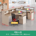 Saint li staff desk employee slot table and chair combination cross-shaped booth financial screen casual modern