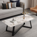 Accessible luxury office coffee table modern casual living room for home small apartment coffee table rectangular coffee table table rock slab
