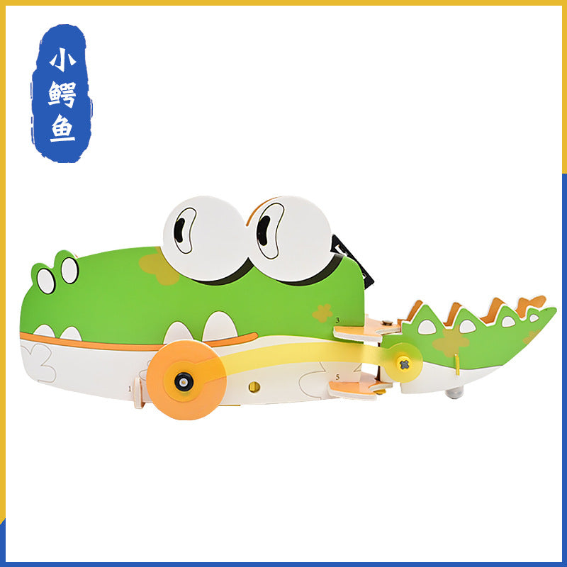 KT board small crocodile bionic small animal handmade technology small production children's educational science small experiment material package new