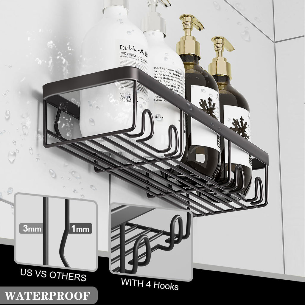 wrought iron bathroom rack No punching toilet Soap rack Body wash storage rack Bathroom rack set