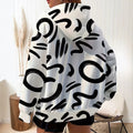 hot-selling plus-size women's zip-up hoodie, new casual long-sleeve hooded sweatshirt jacket, dropshipping available