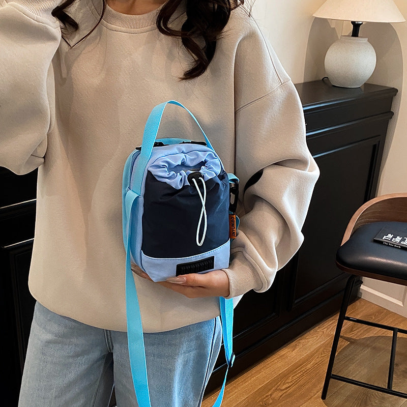 Pump with kettle bag 2025 Korean version solid color shoulder bag multi-function light commuter mobile phone bag casual messenger bag women