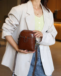 Genuine leather phone bag mini crossbody bag women's bag 2024 autumn/winter new style shoulder bag mini bag live stream trend