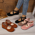 plus size suede cross elastic band round toe lazy flatssummernew arrivalflats beanie shoes in stock wholesale